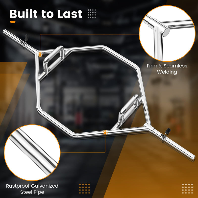 Load image into Gallery viewer, Goplus 56’’ Olympic Hex Trap Bar, Fit 1’’ Weight Plates
