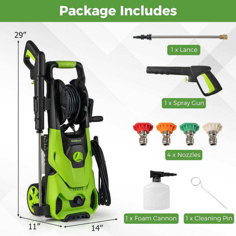 Load image into Gallery viewer, Goplus 2150PSI 1.2GPM Power Washer with 4 Quick Connect Nozzles
