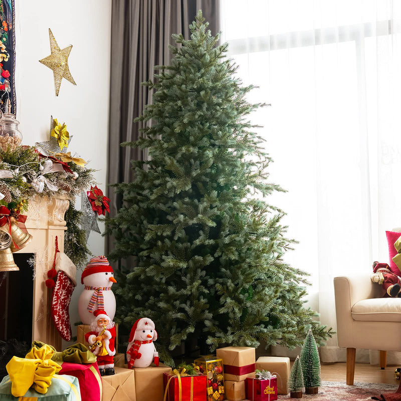 Load image into Gallery viewer, Goplus 7ft Artificial Christmas Tree Feel Real Unlit Hinged Xmas Spruce Tree

