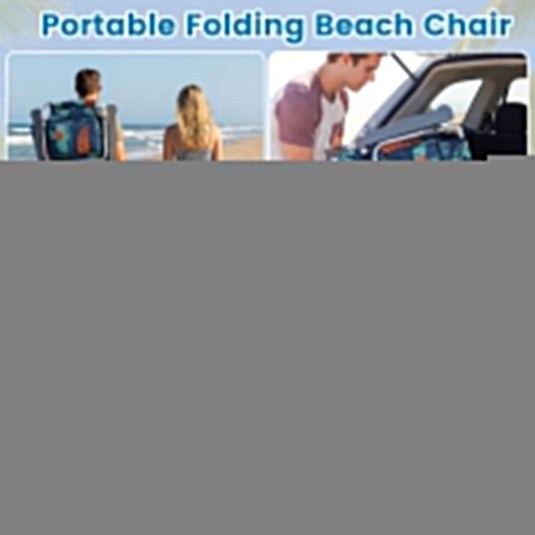 Goplus Beach Chairs Portable Folding Backpack Recliners(2/4)