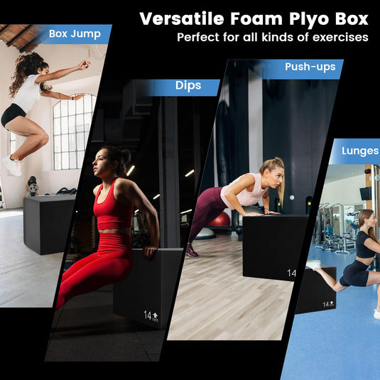 Goplus 3 in 1 High Density Foam Plyometric Jump Box
