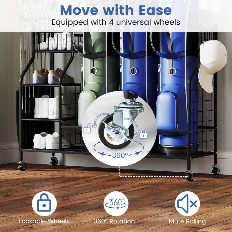 Load image into Gallery viewer, Goplus Golf Bag Organizer for Clubs Balls and Golfing Equipment Accessories
