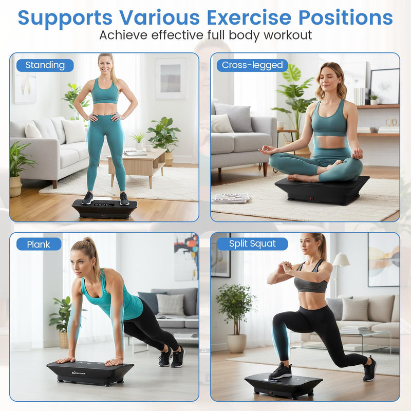 Load image into Gallery viewer, Goplus Vibration Plate Exercise Machine, Vibrating Platform w/Gravity Sensor, Remote, Bluetooth
