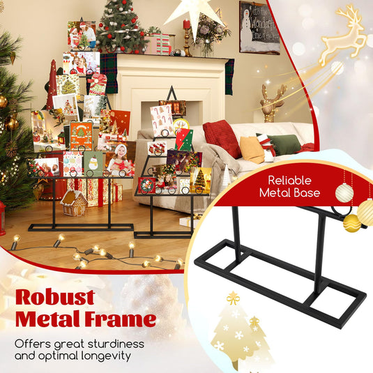 Goplus 2 Pack Christmas Tree Photo Holder with 36 Round Clips