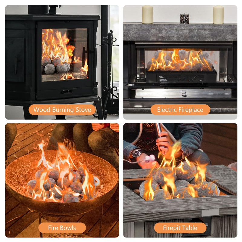 Load image into Gallery viewer, Goplus 15 PCS Ceramic Fiber Fire Balls
