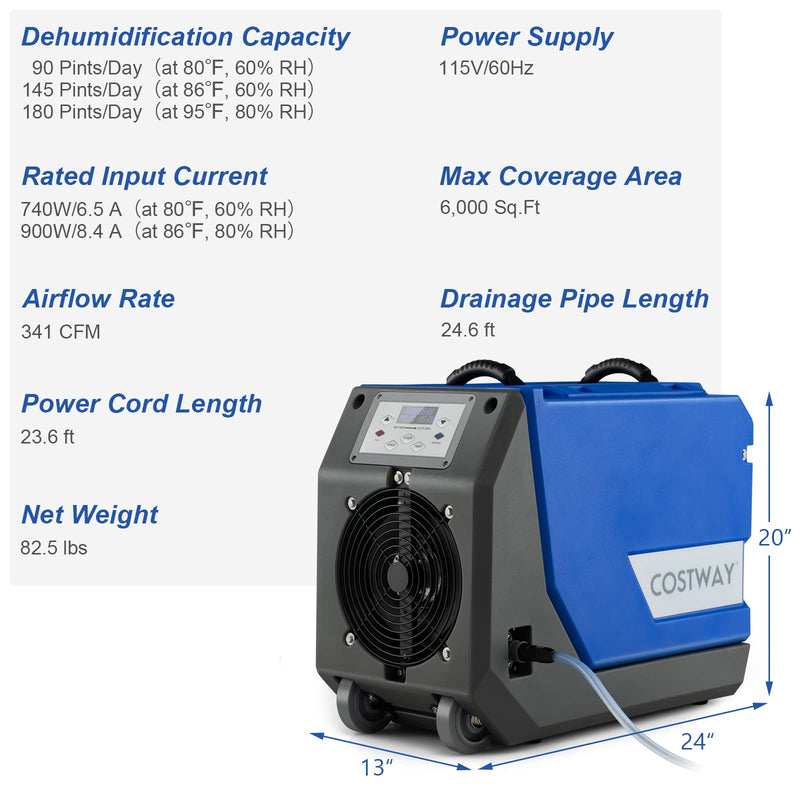 Load image into Gallery viewer, 180 PPD Commercial Dehumidifier - Goplus
