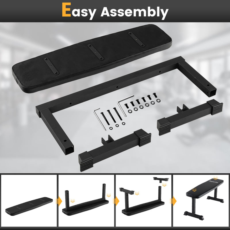 Load image into Gallery viewer, Goplus Flat Weight Bench, 660 LBS Heavy Duty Strength Training Exercise Bench
