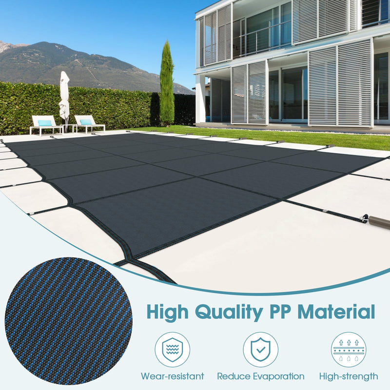 Load image into Gallery viewer, Goplus Safety Pool Cover, Fits 32FTx16FT Inground Swimming Pools (Size 34 x 18 ft, Fits 32 x 16 ft)
