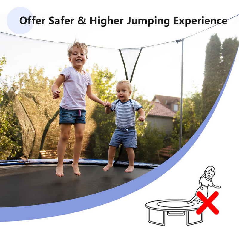 Load image into Gallery viewer, Goplus Trampoline Safety Net for 8FT 10FT 12FT 14FT 15FT 16FT Round Frame Trampoline, Weather-Resistant
