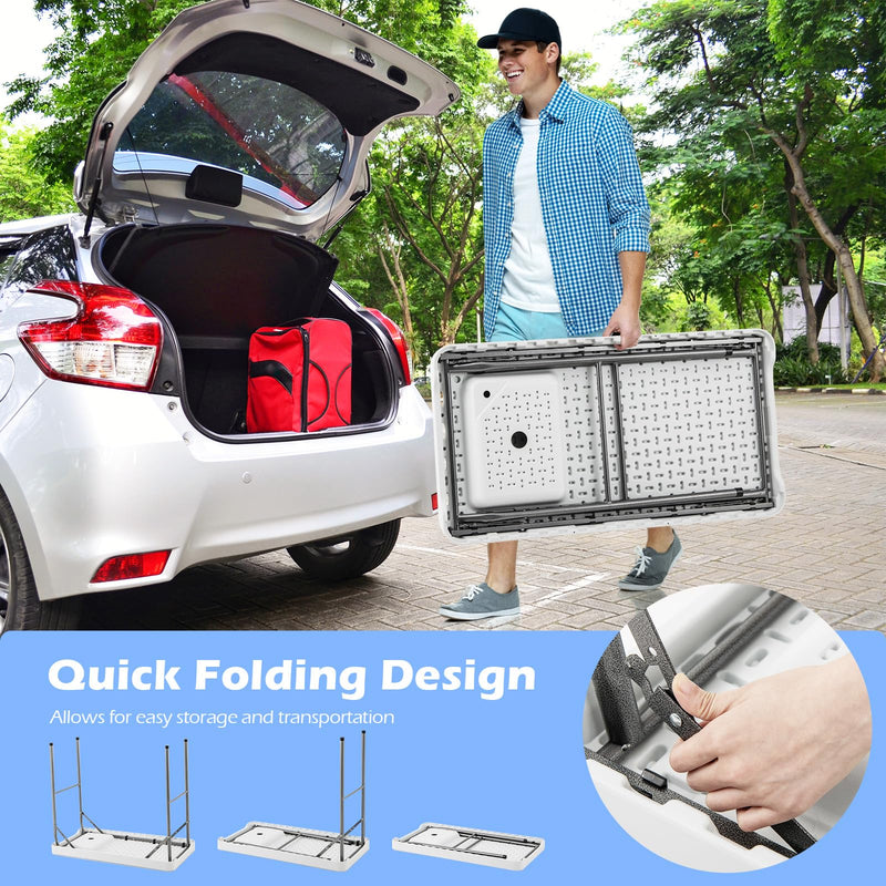 Load image into Gallery viewer, Goplus Folding Fish Cleaning Table 42.5 Inch Portable Camping Sink Table with Rotatable Faucet
