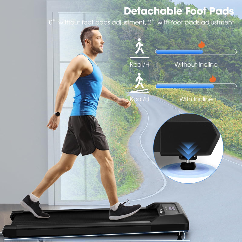 Load image into Gallery viewer, Walking Pad Treadmill Under Desk with 265 lbs Capacity - Goplus
