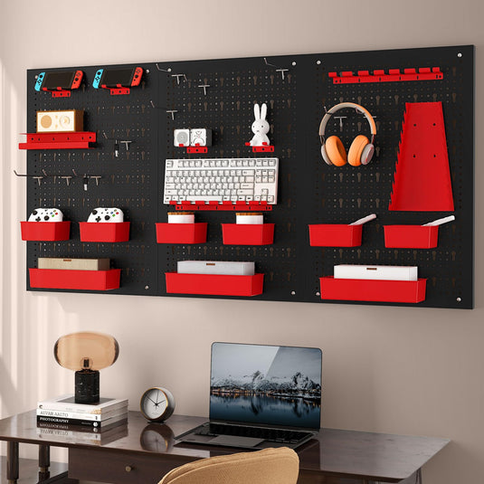 Goplus Heavy-Duty Utility Tool Storage Board w/Accessories for Garage Workshop