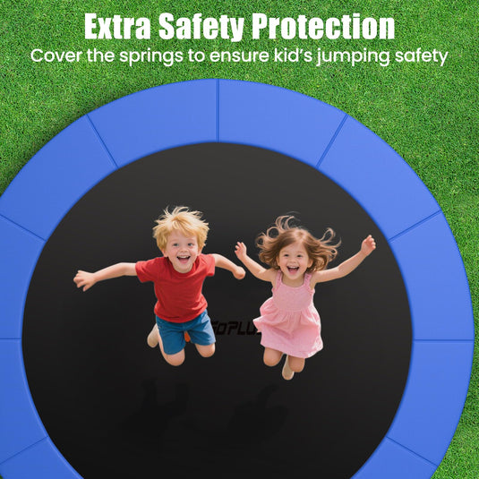 Goplus 14FT Water-Resistant Universal Round Trampoline Accessories Safety Pad
