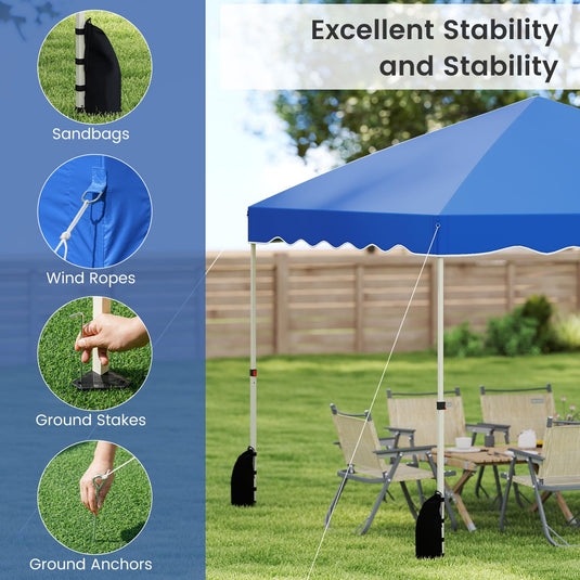 Goplus 10 X 10 FT Pop up Canopy Tent with Wheeled Bag