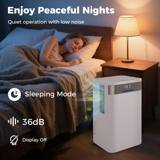 32 Pints Dehumidifier for Home, 2000 Sq.ft, Quiet Operation with 3 Modes, Drain Hose, Auto Shut Off