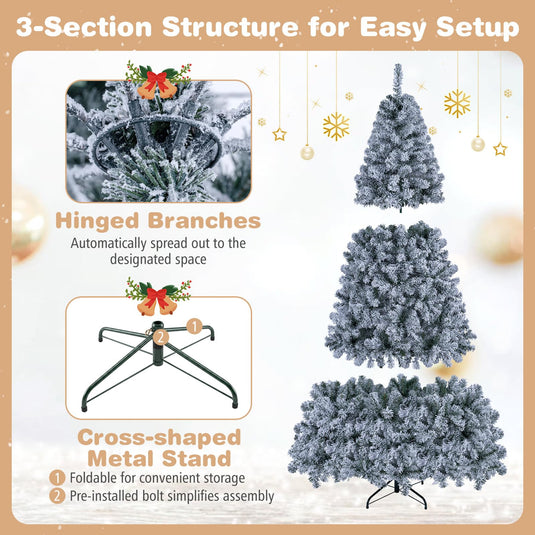 Goplus Smart RGB Pencil Christmas Tree with Remote & APP (6 FT)