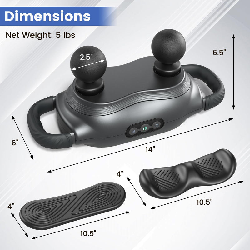 Load image into Gallery viewer, Goplus Massage Gun Deep Tissue, Multipurpose Electric Massager w/3 Switchable Massage Heads
