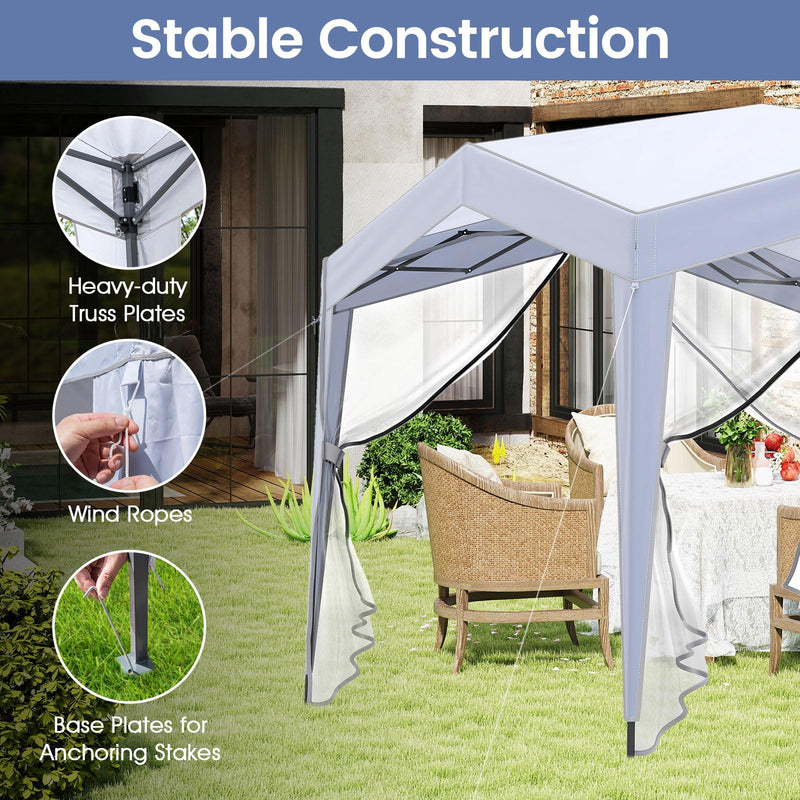 Load image into Gallery viewer, Goplus 10 x 10 FT Pop up Canopy Tent with Removable Sidewalls &amp; Netting
