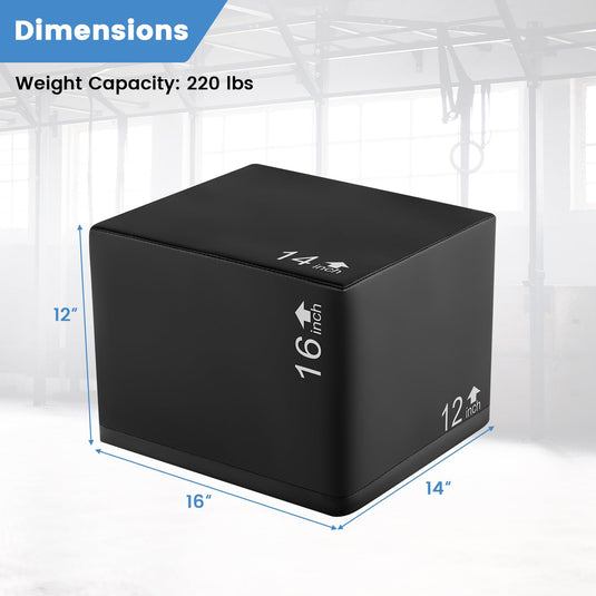 Goplus 3 in 1 High Density Foam Plyometric Jump Box