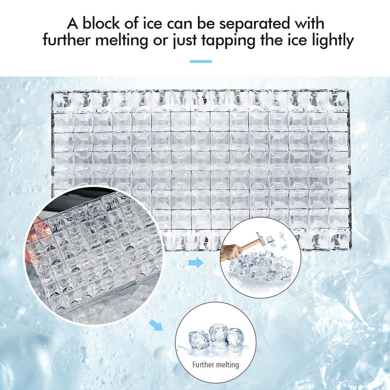 Load image into Gallery viewer, Commercial Home Ice Maker Machine, Built-in Stainless Steel Electric Ice Cube Maker, 33lbs Storage Capacity &amp; Ice Shovel
