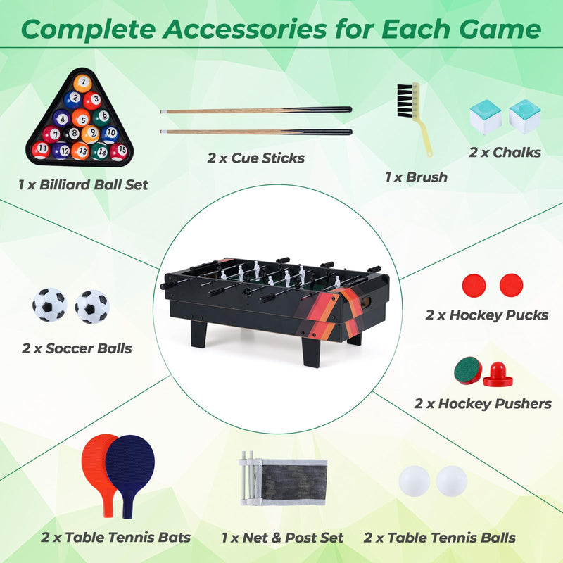 Load image into Gallery viewer, Goplus 4 in 1 Multi Game Table Stackable Combo Tabletops for Home
