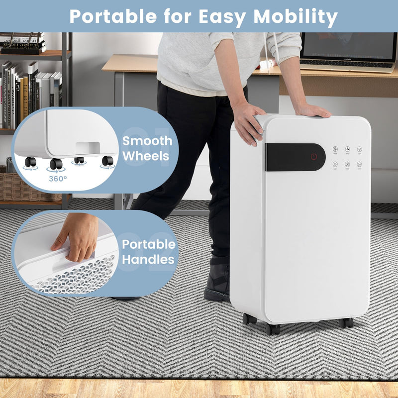 Load image into Gallery viewer, 32 Pints Dehumidifier with Sleep Mode, 24H Timer, 3-Color LED Indicator Light &amp; Child Safety Lock, for Space up to 2500 Sq. Ft
