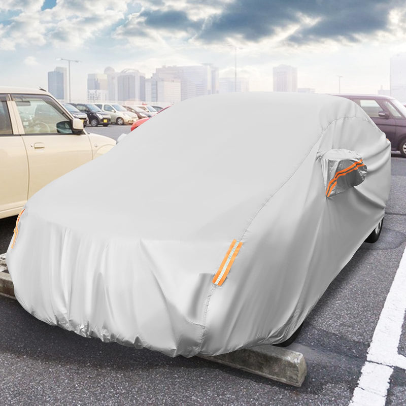 Load image into Gallery viewer, Car Cover for Automobiles 193 Inch Rain Sun UV Protection Universal Fit Sedan Chevrolet Ford Nissan
