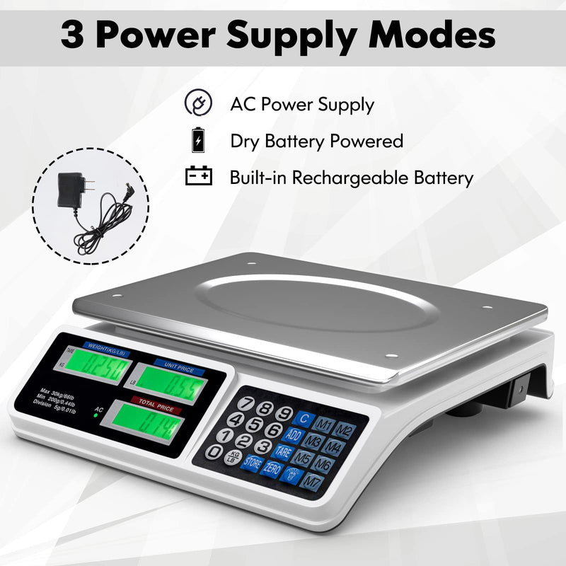Load image into Gallery viewer, 66 LB Deli Scale Price Computing Commercial Food Produce Electronic Counting Weight - GoplusUS
