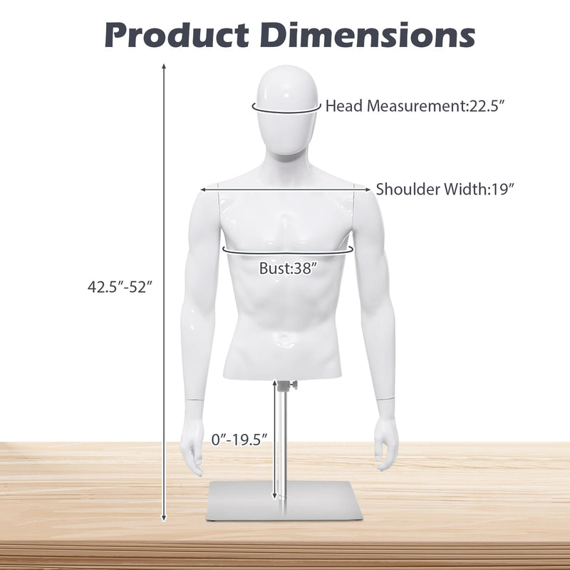 Load image into Gallery viewer, Goplus PP Men Model Mannequin Torso for Tailor Shop
