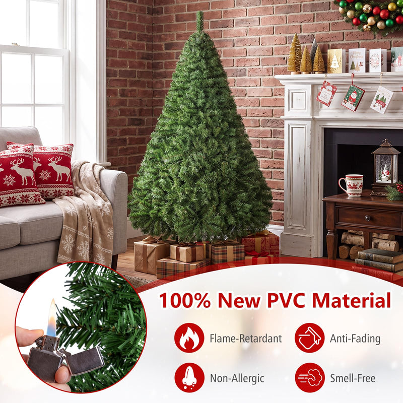 Load image into Gallery viewer, Goplus 5 FT Artificial Christmas Tree | Unlit Xmas Tree with 519 Full Branch Tips &amp; Folding Metal Stand
