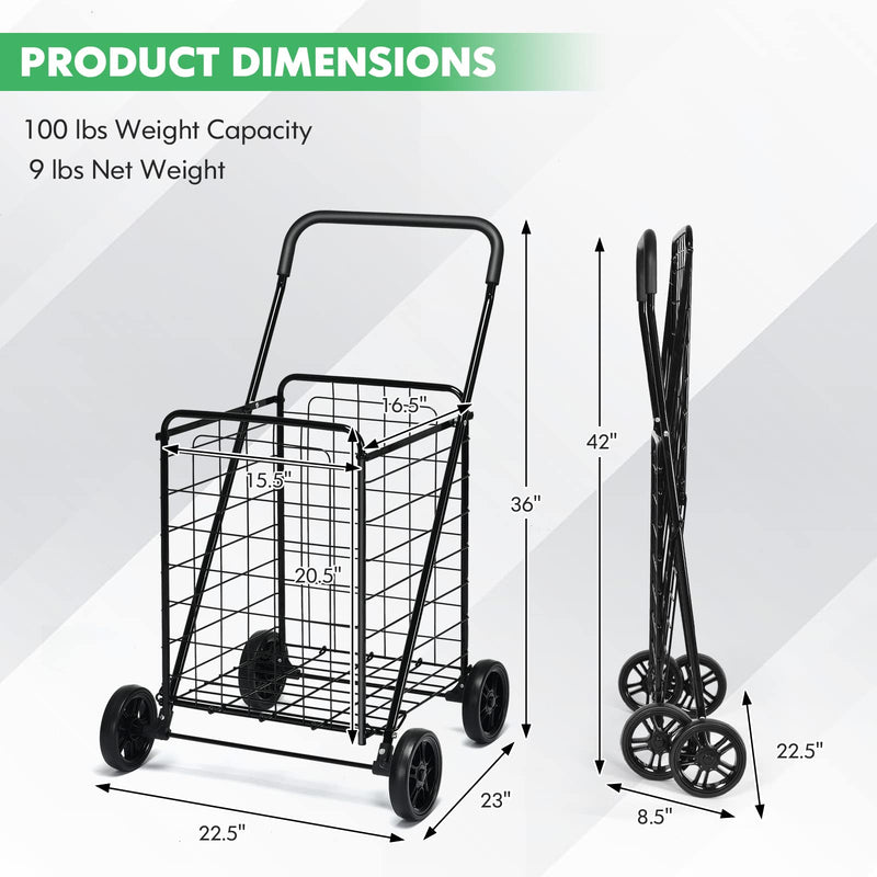Load image into Gallery viewer, Goplus Shopping Carts for Groceries
