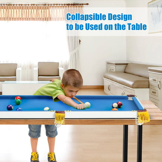 Goplus 48" Foldable Billiards Table Portable Compact Folding Pool Game Table