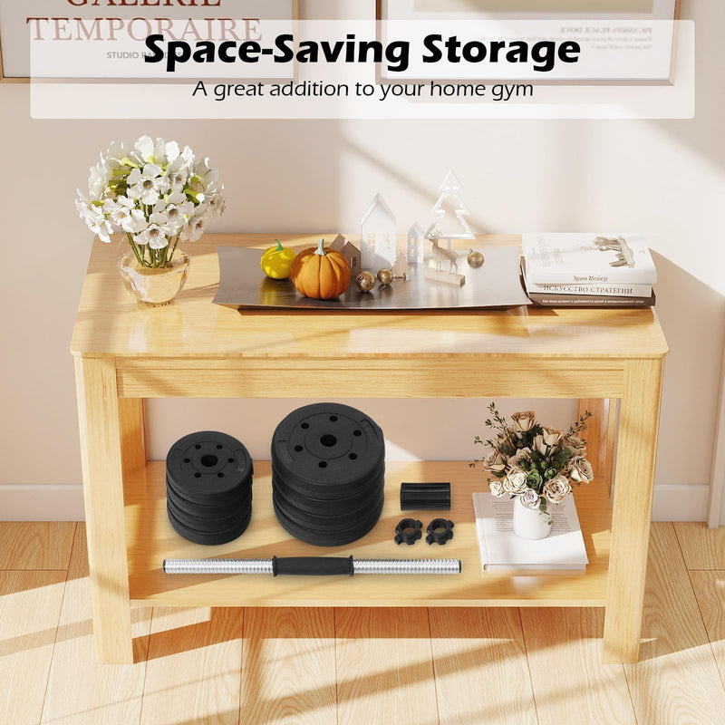 Load image into Gallery viewer, 66 Lbs Fitness Dumbbell Weight Set with Adjustable Weight Plates and Handle
