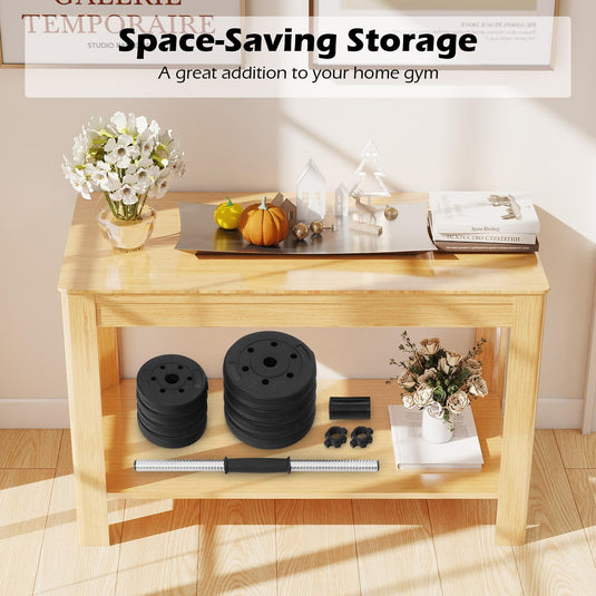 66 Lbs Fitness Dumbbell Weight Set with Adjustable Weight Plates and Handle