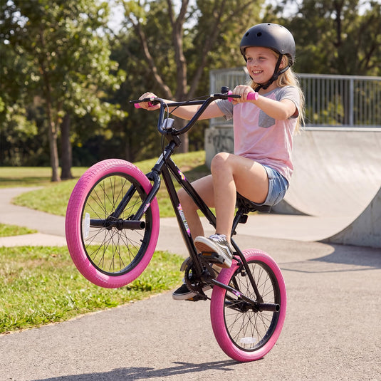 Goplus Freestyle BMX Bike 20" Trick Bicycle w/ 360 Degree Steering