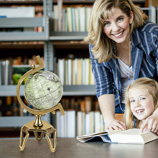 Goplus World Globe, Dia 5/8/10 Inch Educational Geographic Globe