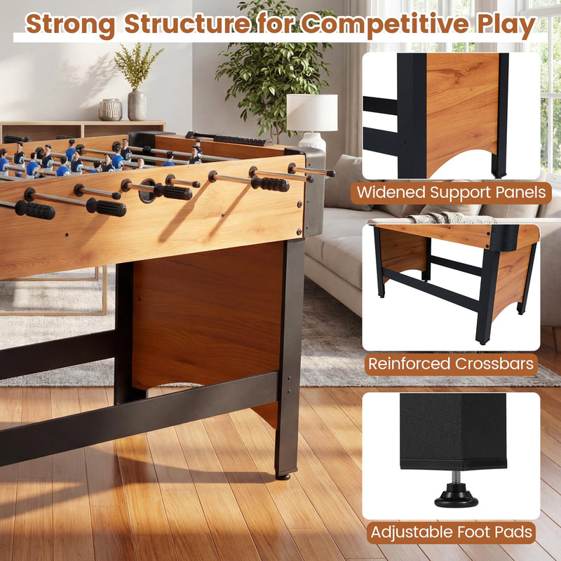 Load image into Gallery viewer, Goplus 47" Competition Full Size Soccer Game Table with 22 Players 2 Balls
