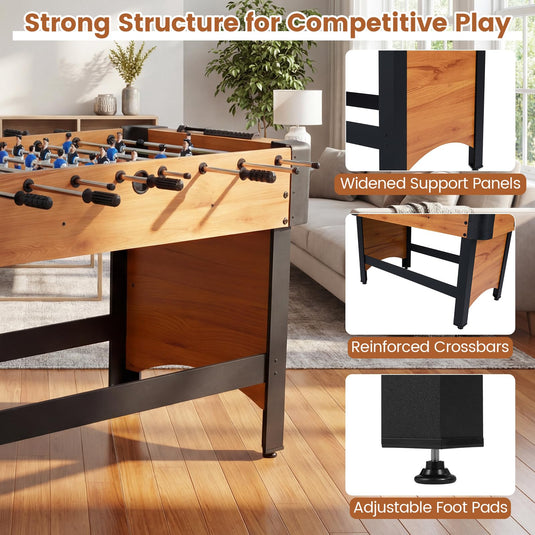 Goplus 47" Competition Full Size Soccer Game Table with 22 Players 2 Balls