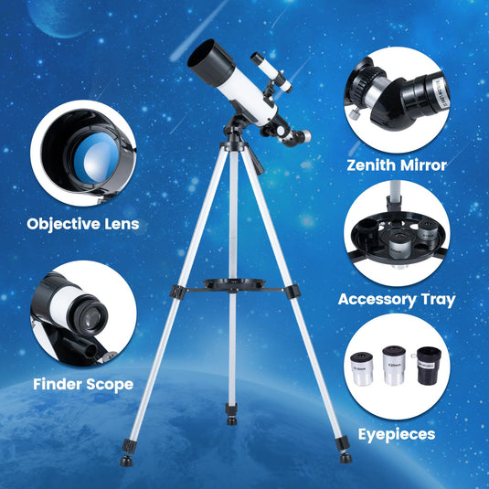 Goplus 70 MM Aperture Refractor Telescope for Beginners & Adults