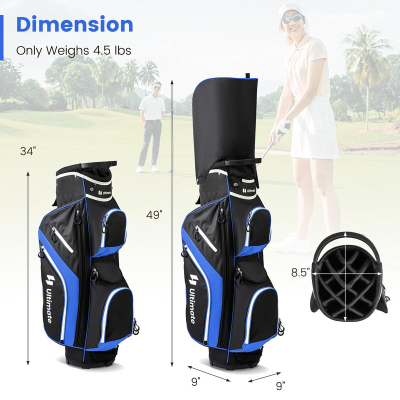 Load image into Gallery viewer, Goplus Golf Cart Bag with 14-Way Top Dividers
