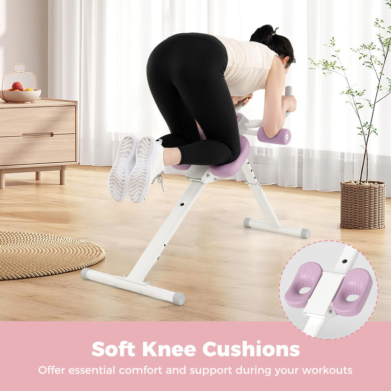 Load image into Gallery viewer, Goplus Adjustable Foldable Ab Workout Equipment with Knee Protection

