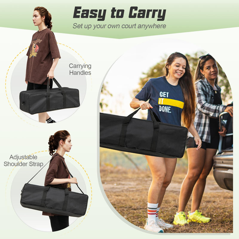 Load image into Gallery viewer, Goplus Portable Outdoor Volleyball Net w/Set Easy Setup Height Adjustable Poles
