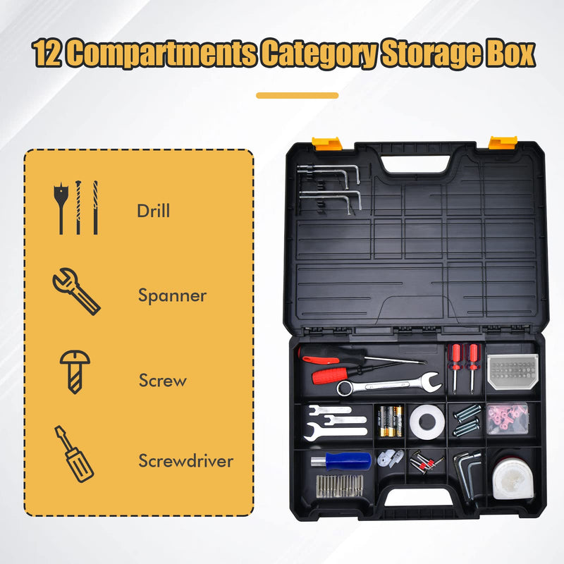 Load image into Gallery viewer, Goplus One Step Stool Tool Box, Folding Step Ladder with Wide Pedal
