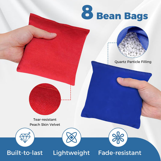 Goplus 3 x 2FT Cornhole Board Set with 8 Bean Bags