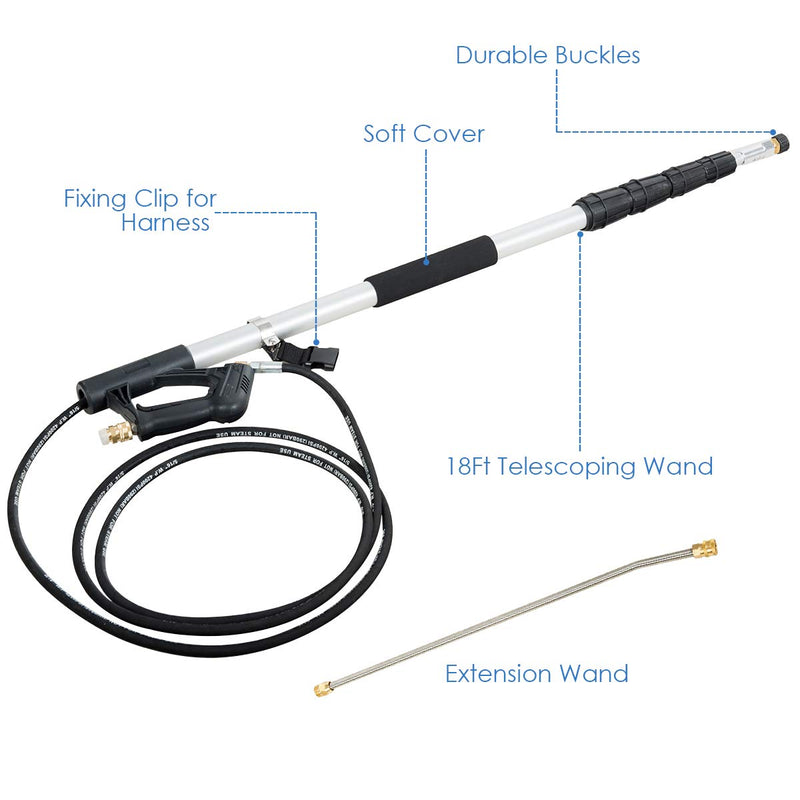 Load image into Gallery viewer, Goplus 4000PSI Commercial Grade Telescoping Pressure Washer Wand
