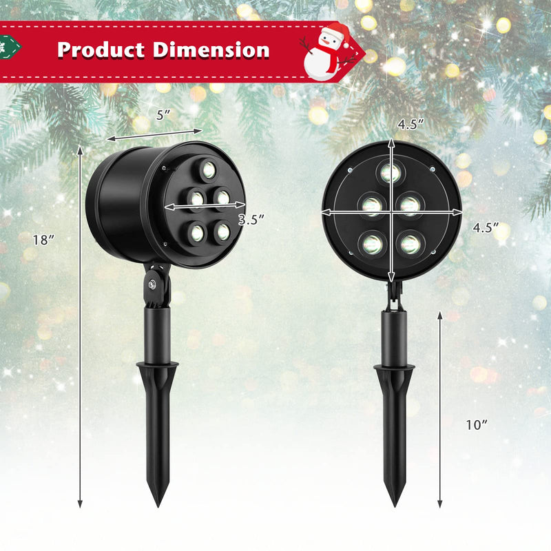 Load image into Gallery viewer, Goplus Christmas Projector Lights Rotating Projection Lamp with 65° Adjustable Angle
