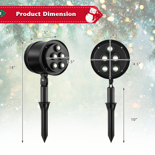 Goplus Christmas Projector Lights Rotating Projection Lamp with 65° Adjustable Angle