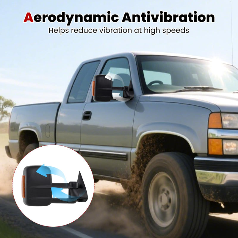 Load image into Gallery viewer, Goplus Power Heated Tow Mirrors Compatible with 2007-2012 Chevy Silverado GMC Sierra
