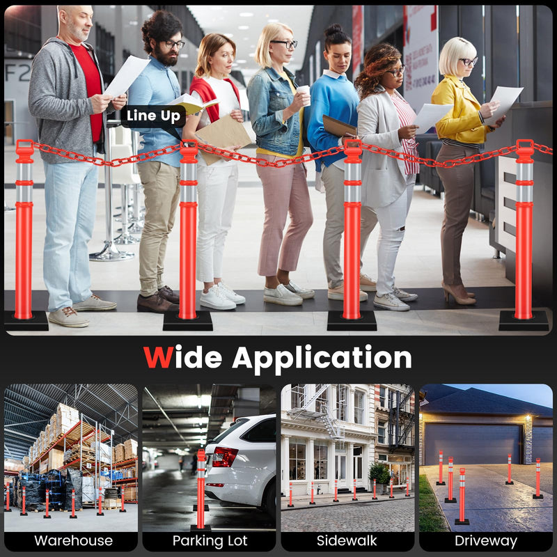 Load image into Gallery viewer, Goplus Delineator Post with Base
