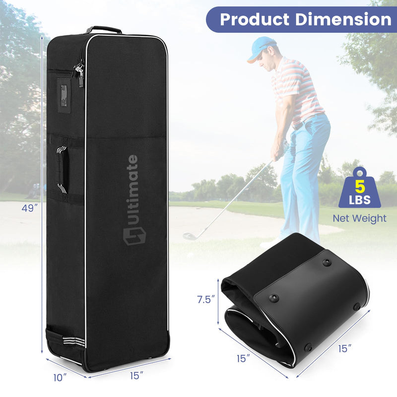 Load image into Gallery viewer, Goplus Golf Travel Bag with Wheels, Portable Golf Club Travel Bag with 3 Pull Handles
